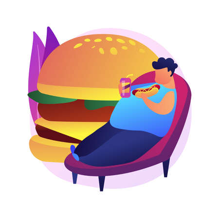 Physical inactivity vector concept metaphorのイラスト素材