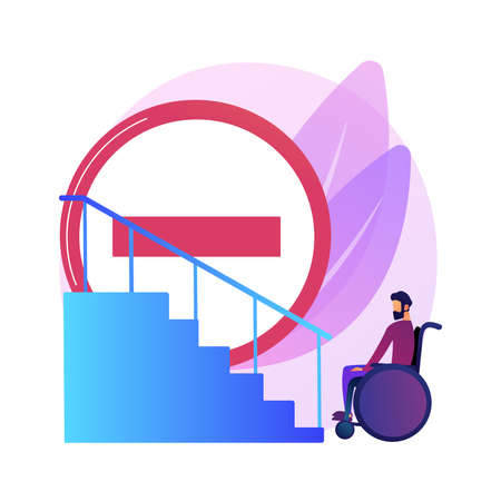 Barrier-free environment vector concept metaphorのイラスト素材