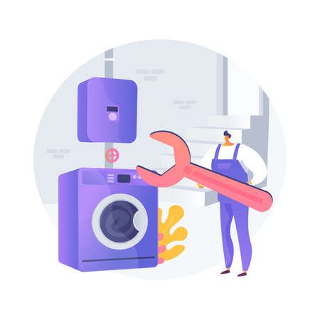 Basement services abstract concept vector illustration.のイラスト素材