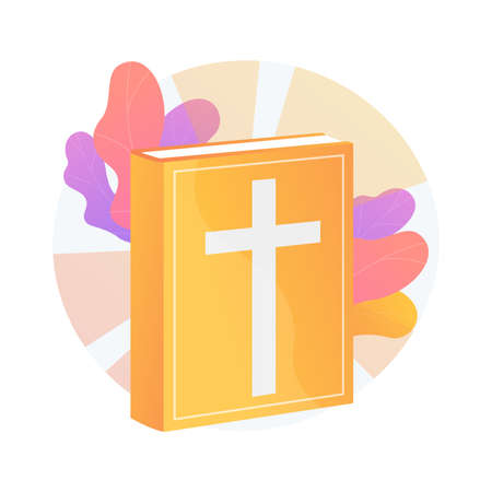 Holy bible abstract concept vector illustration.のイラスト素材