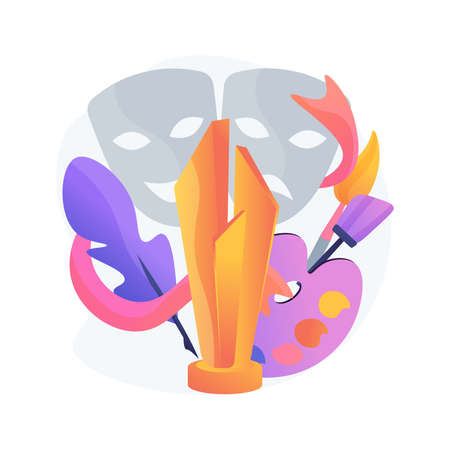 Cultural prize abstract concept vector illustration.のイラスト素材
