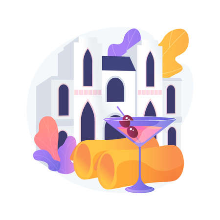 Boutique hotel abstract concept vector illustration.のイラスト素材