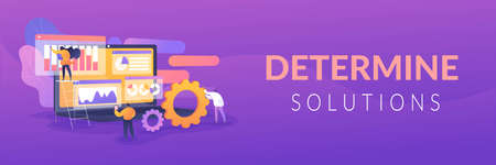 Business analysis concept banner headerのイラスト素材