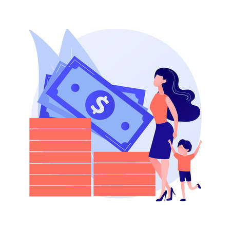 Family account vector concept metaphorのイラスト素材