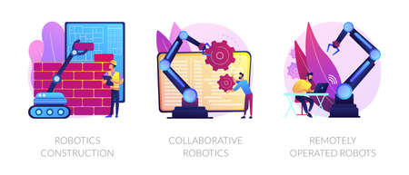 Modern robotic systems vector concept metaphors