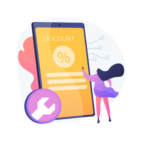 Refurbished device abstract concept vector illustration.のイラスト素材