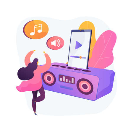 Docking station abstract concept vector illustration.のイラスト素材