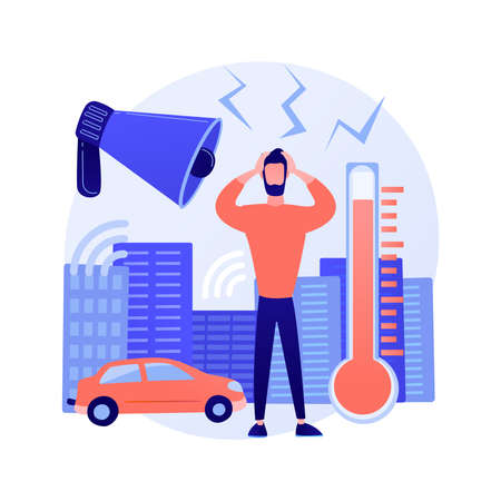 High stress levels abstract concept vector illustration.のイラスト素材