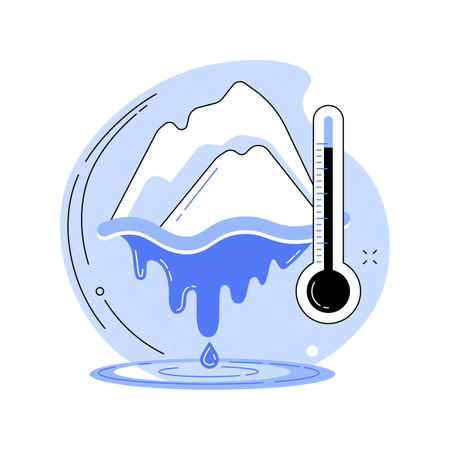 Climate change abstract concept vector illustration.のイラスト素材