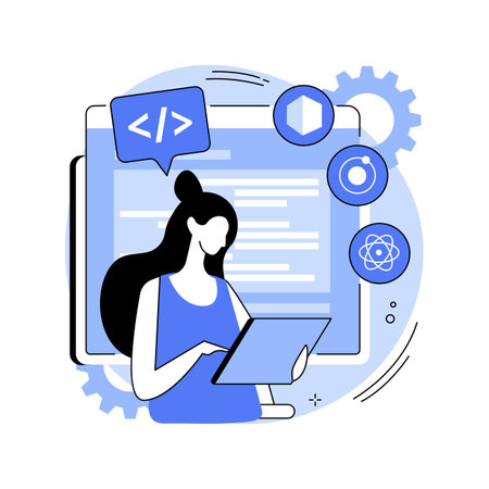 Cross-platform frameworks abstract concept vector illustration.のイラスト素材