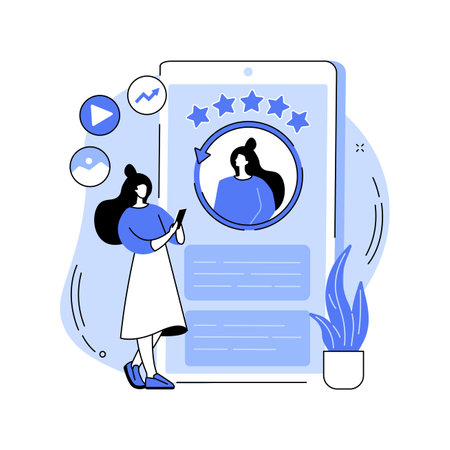 Online identity management abstract concept vector illustration.のイラスト素材