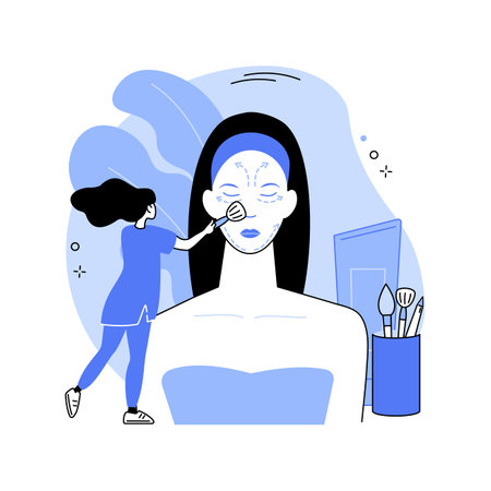 Cosmetology abstract concept vector illustration.のイラスト素材