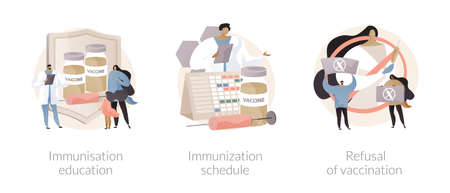 Public health abstract concept vector illustrations.のイラスト素材