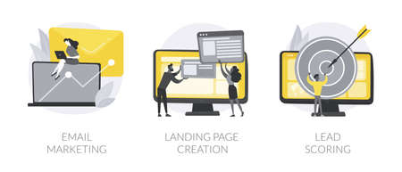 Digital promo campaign abstract concept vector illustrations.のイラスト素材