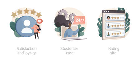 Client feedback tracking abstract concept vector illustrations.のイラスト素材