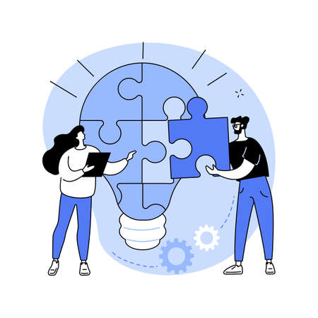 Problem solving abstract concept vector illustration.のイラスト素材