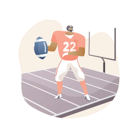 American football abstract concept vector illustration.のイラスト素材