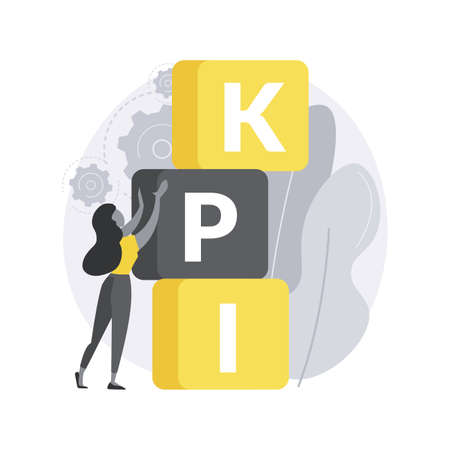 KPI abstract concept vector illustration.のイラスト素材