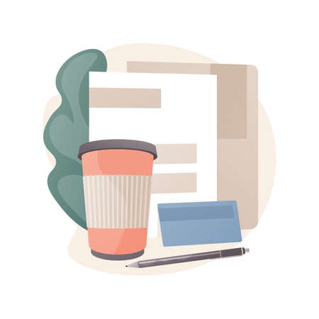 Company branding abstract concept vector illustration.のイラスト素材