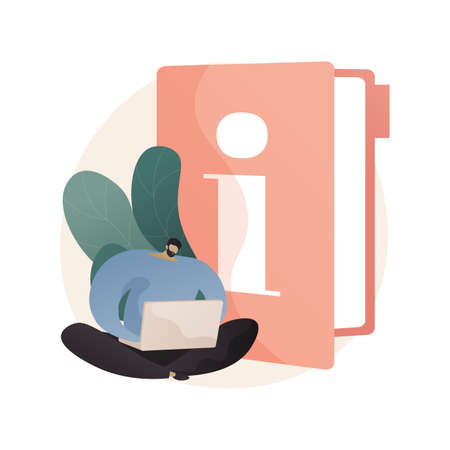 Guides abstract concept vector illustration.のイラスト素材