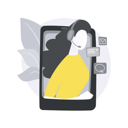 Custom service abstract concept vector illustration.のイラスト素材