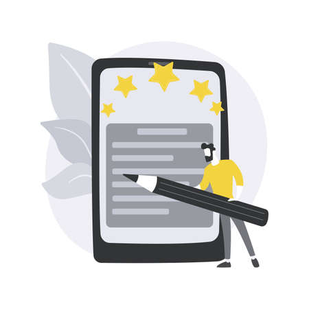 Customer feedback abstract concept vector illustration.のイラスト素材