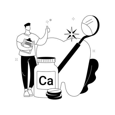 Uses of Calcium abstract concept vector illustration.のイラスト素材