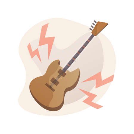 Rock music abstract concept vector illustration.のイラスト素材