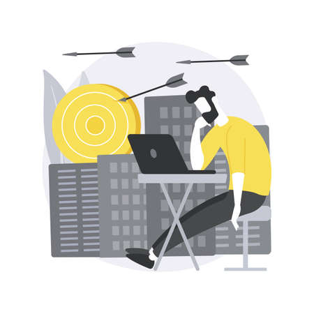 Frustration abstract concept vector illustration.のイラスト素材