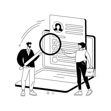 Specialist recruitment abstract concept vector illustration.のイラスト素材