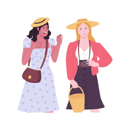 Vintage clothes isolated cartoon vector illustrations.のイラスト素材