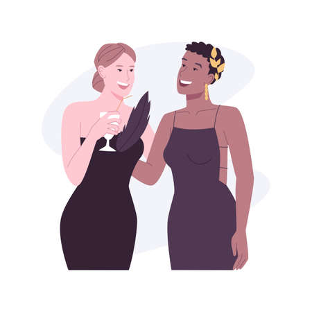 Party fashion isolated cartoon vector illustrations.のイラスト素材