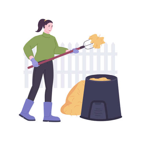 Compost isolated cartoon vector illustrations.のイラスト素材