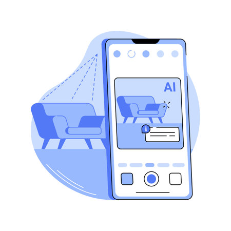 Smart camera isolated cartoon vector illustrations.