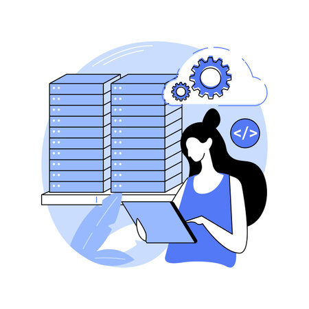 Network system administrator isolated cartoon vector illustrations.のイラスト素材