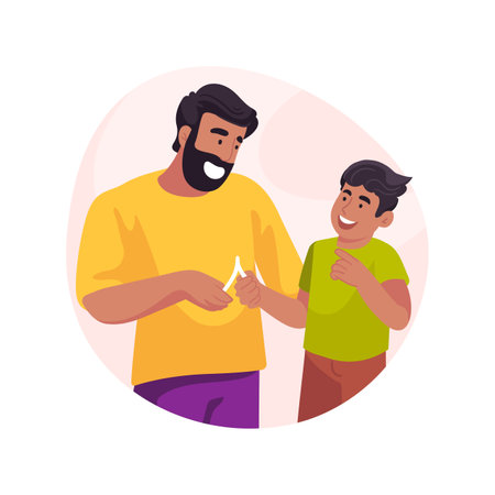 Wishbones isolated cartoon vector illustration.のイラスト素材