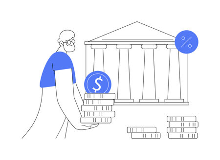 Retirement preparation abstract concept vector illustration.のイラスト素材