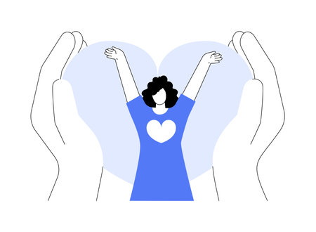 Self-concept abstract concept vector illustration.のイラスト素材