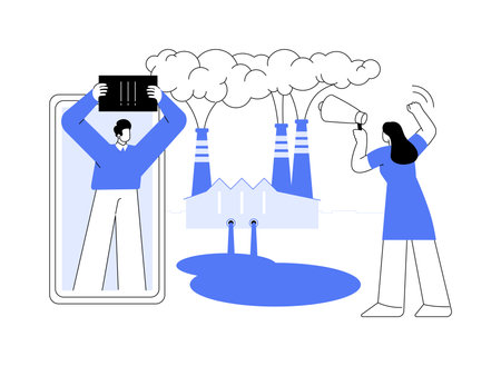 Eco-shaming abstract concept vector illustration.のイラスト素材
