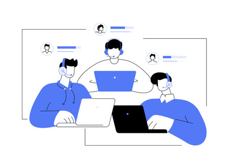 E-sport team abstract concept vector illustration.のイラスト素材