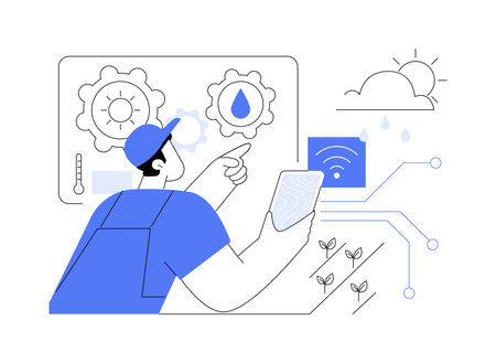 Climate Monitoring isolated cartoon vector illustrations.のイラスト素材