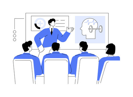Mental resilience training abstract concept vector illustration.のイラスト素材