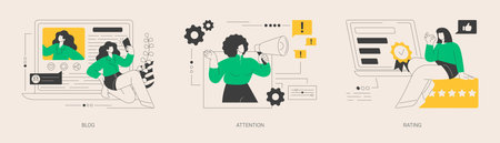 Promotion abstract concept vector illustrations.のイラスト素材