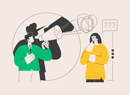 Post-truth abstract concept vector illustration.のイラスト素材