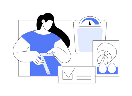 Diet results isolated cartoon vector illustrations.のイラスト素材