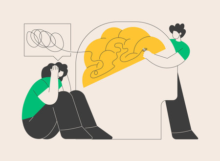 Gaslighting abstract concept vector illustration.のイラスト素材