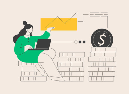 Investment fund abstract concept vector illustration.のイラスト素材