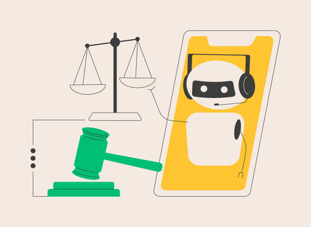 Artificial intelligence regulations abstract concept vector illustration.のイラスト素材