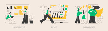 Reputation management abstract concept vector illustrations.のイラスト素材