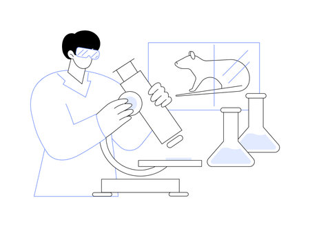 Clinical research isolated cartoon vector illustrations.のイラスト素材